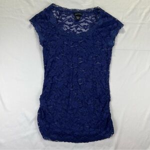 Victoria Secret - Top Moda - Blue Shimmer Lace - Small